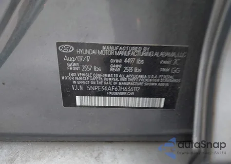 2018 Hyundai Sonata Sel из США, поврежденный, VIN 5NPE34AF6JH636112